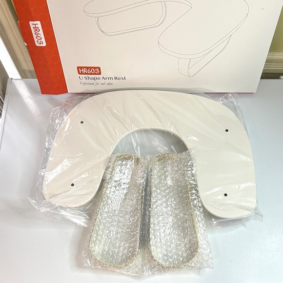 White Professional U Shaped Arm Rest for Nails - Picture 7 of 7